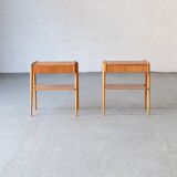 Set of 2 bedside tables by AB Carlström & co, Sweden, 1950s