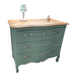 Vintage sage green chest of drawers