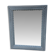 Pair of large sculpted mirrors in painted grey wood, antique style (1900s)