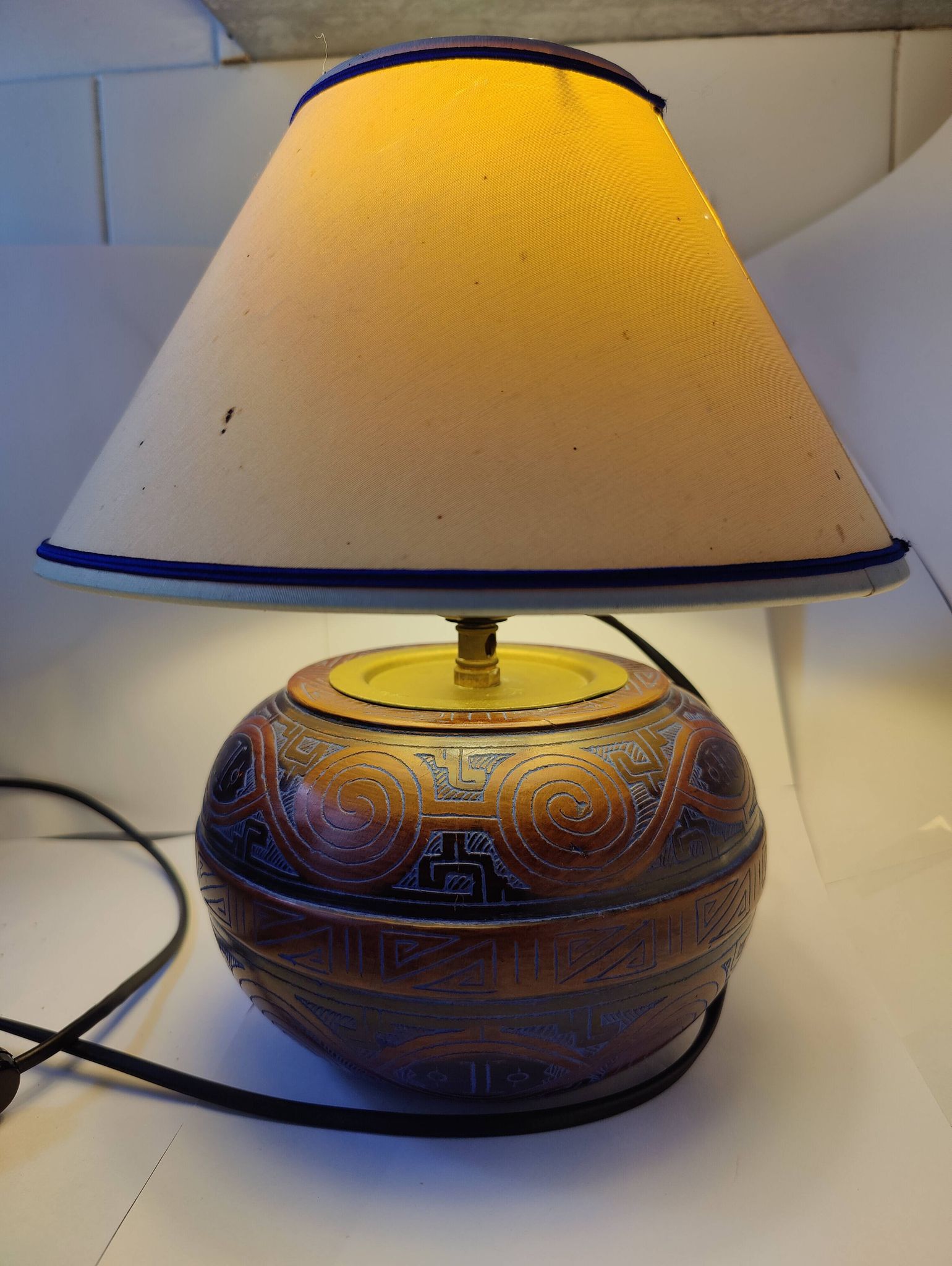 Lampe terre cuite de Marivaldo Brazil