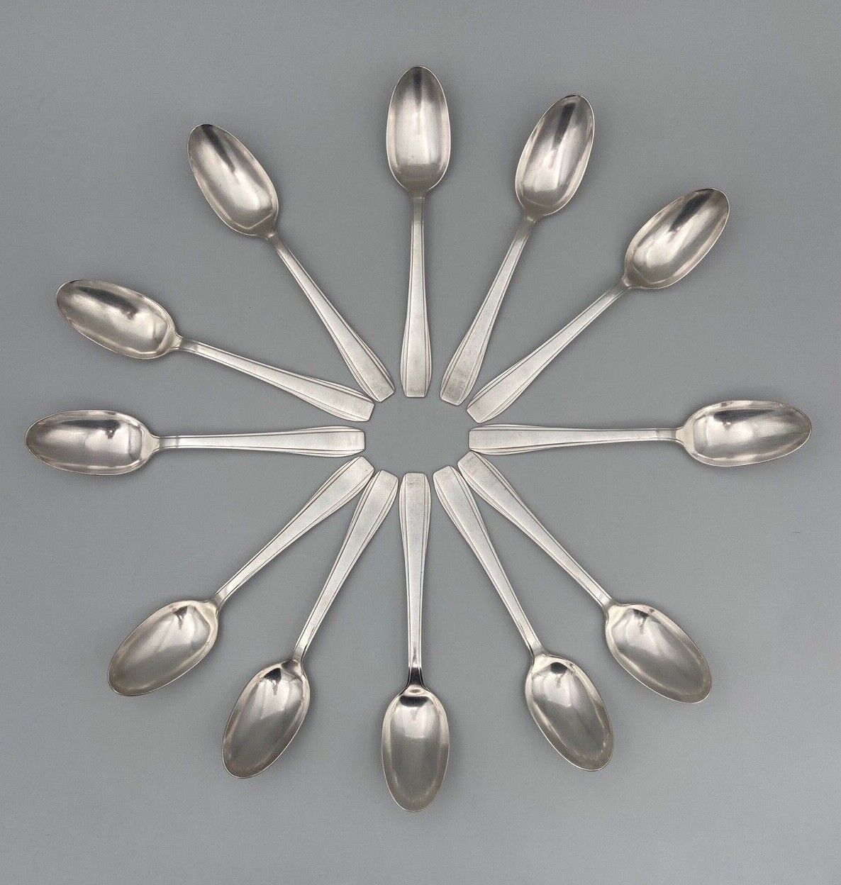 Menagere art deco metal silver 36 pieces silver halberd head