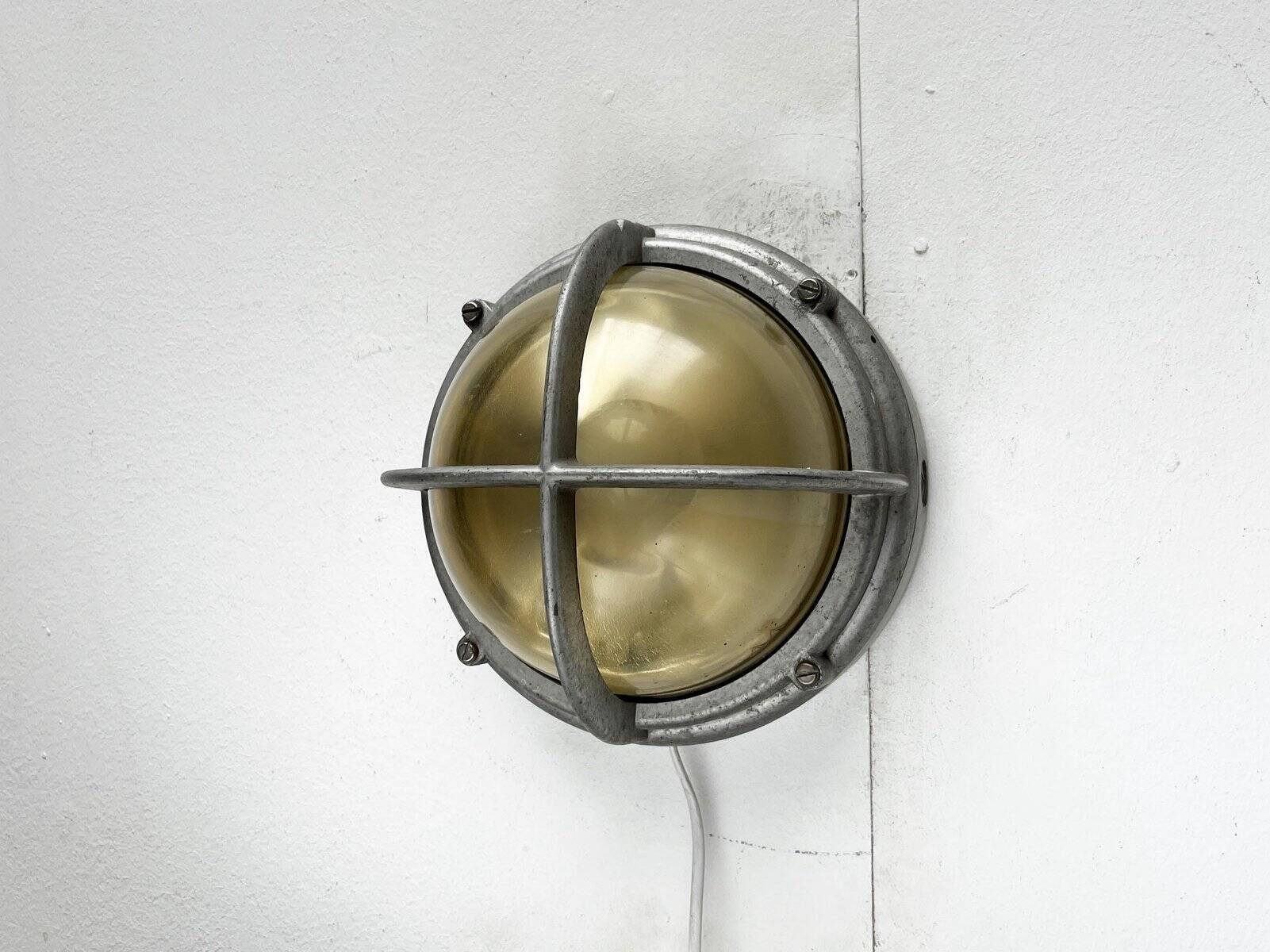 Mid-Century Danish Outdoor Metal Wall Lamp Model Skot by Lauritz Knudsen for Louis Poulsen, 1960s