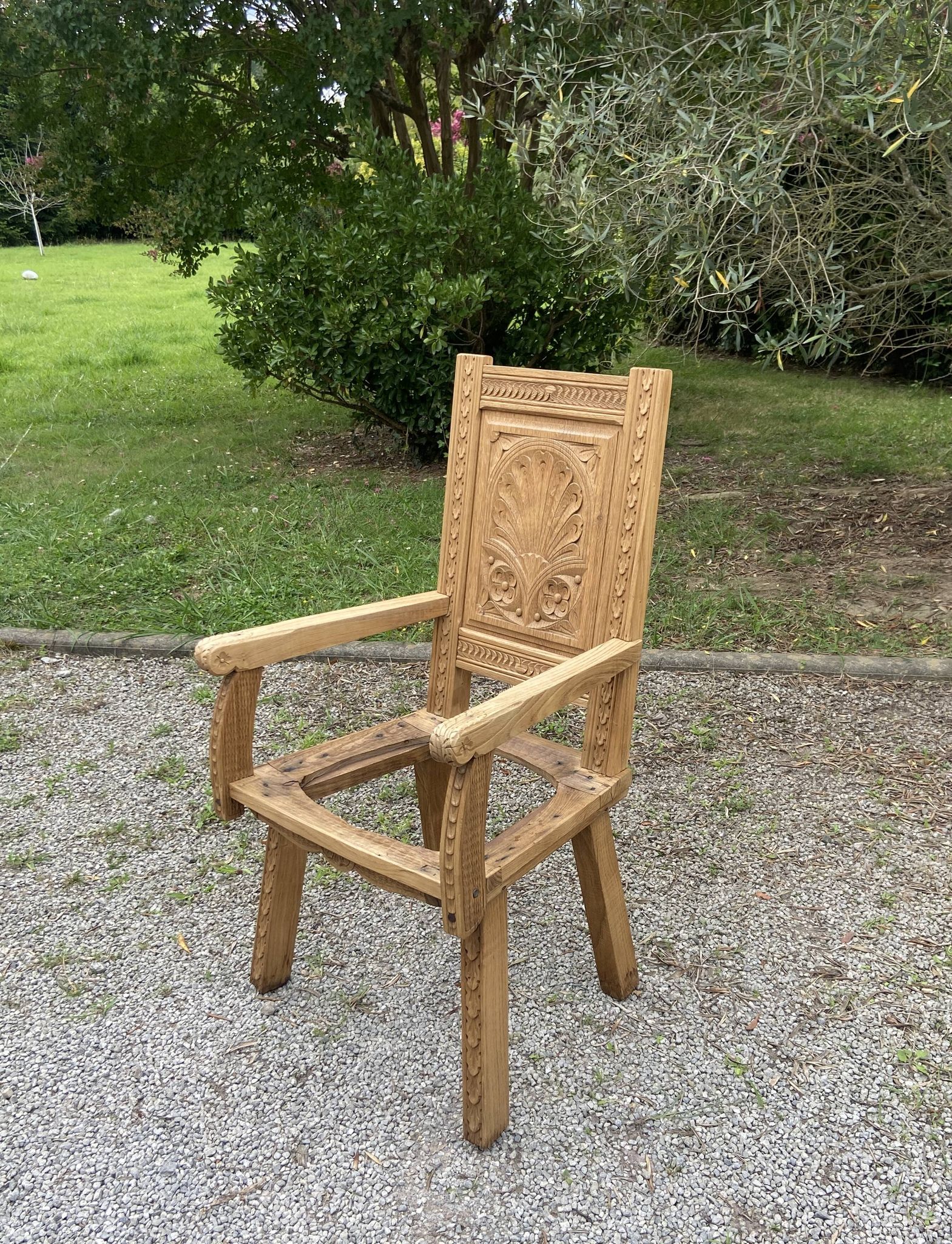 Pair of Breton armchairs