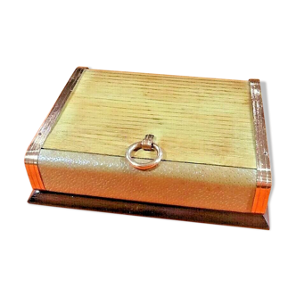 Box art deco curtain box for cigars cigarettes
