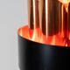 Copper pendant light by Werner Schou