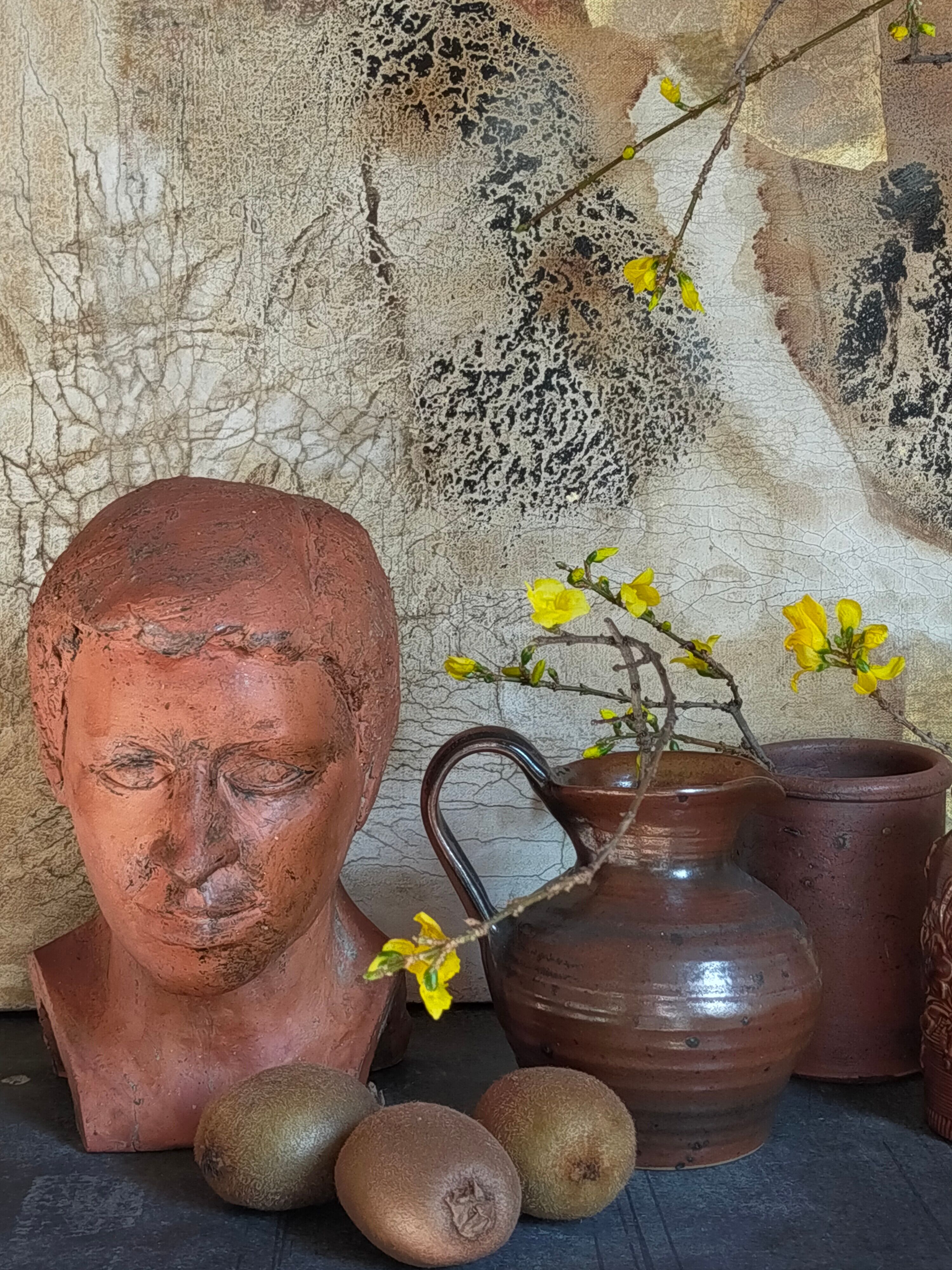 Young man's head original artist modeling