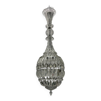 Murano Glass Crystal Light Pendant 1940’s