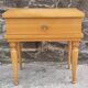 Blond wood bedside table, vintage, 1960s