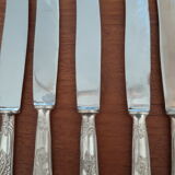 Set of silvered metal cutlery 1/1000th