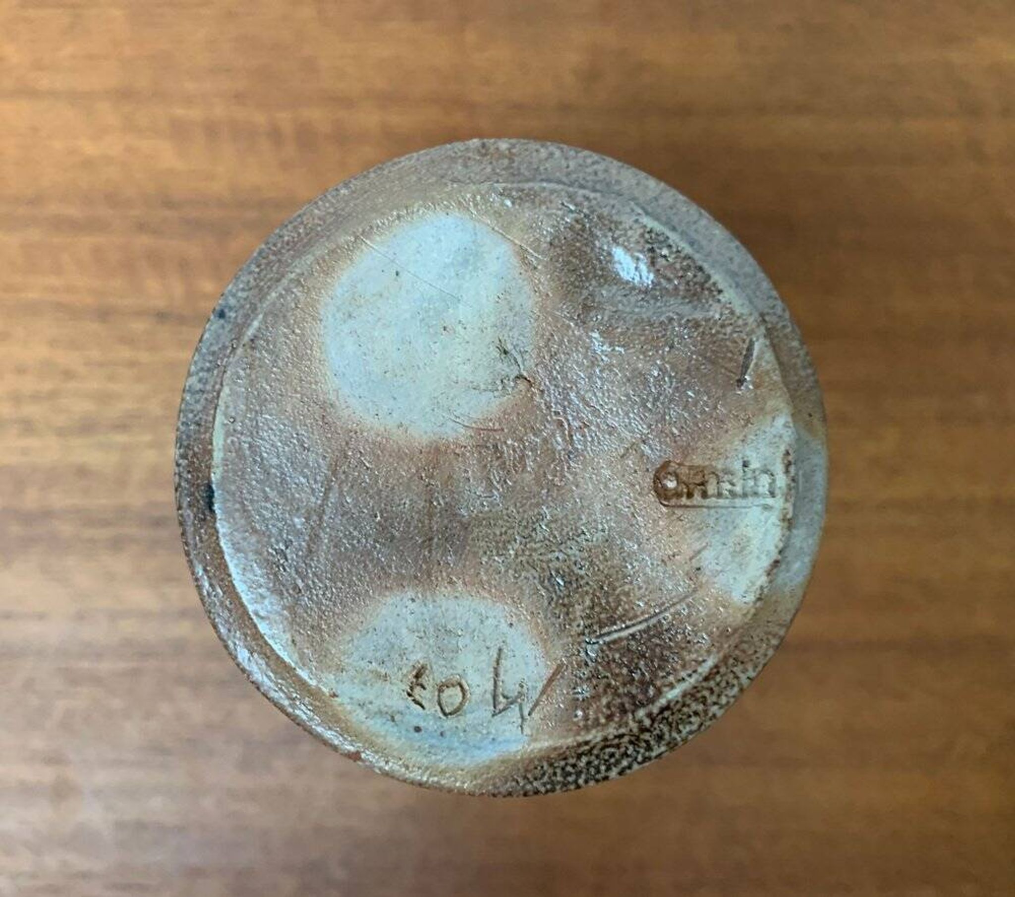 Mid-Century Minimalist Studio Pottery Carafe Vase, 1960s