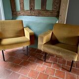 Pair of 1950s Pierre Guariche style armchairs