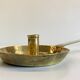 LOW HAND BRASS CANDLESTICK ANTIQUE