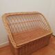 Coffre en osier banc pour enfant