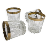 Whiskey Tumbler "Ritz" Glass with 24-Karat Gold Rim from Mäander, 1960s