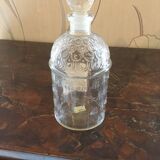 Old Guerlain perfume bottle engraved glass bees