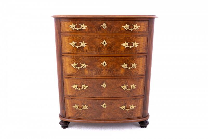 Antique chest of drawers, Northern Europe, circa 1860. After renovation.