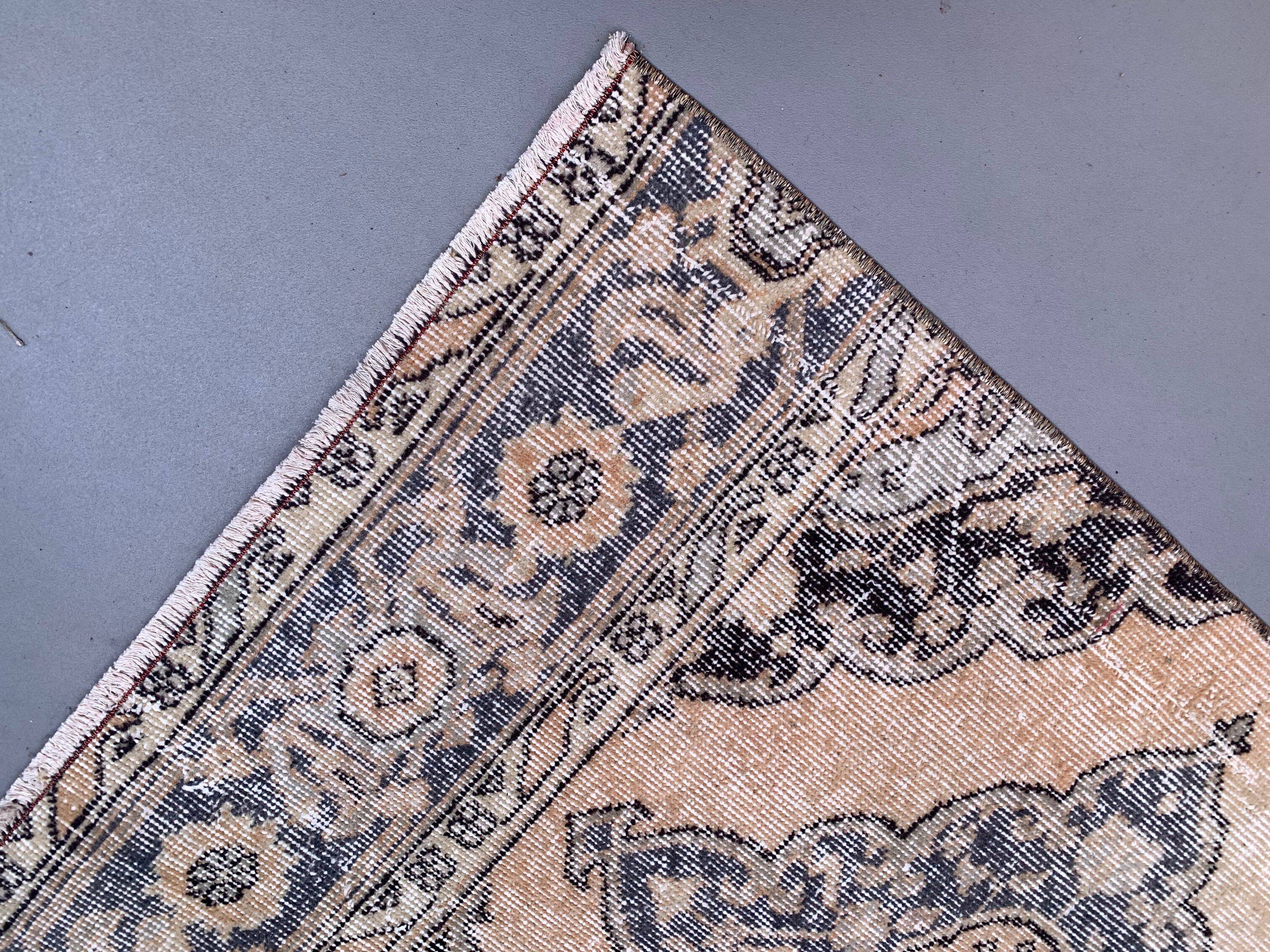 Distressed Turkish Runner 392x80 cm wool Vintage Tribal Rug