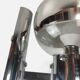 Space Age wall light in chrome with glass globe – 1970s