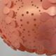 Large coral hanging pendant light Danish modern