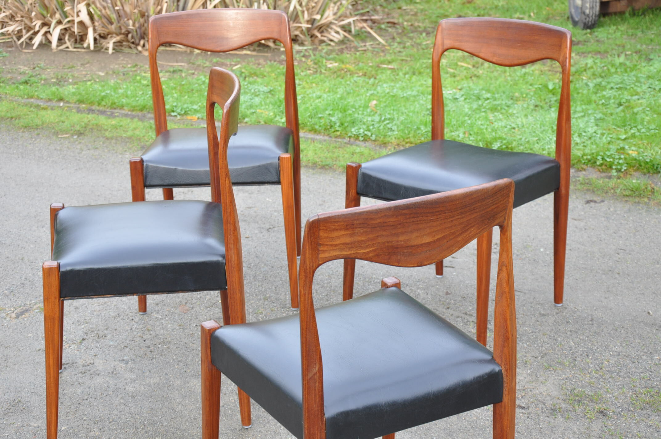 Four Scandinavian chairs