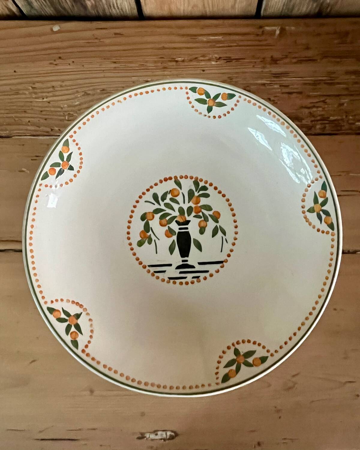 Longwy Brest iron earth compote dish