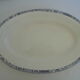 Plat de présentation oval  36x24cm Terre de Fer Salins