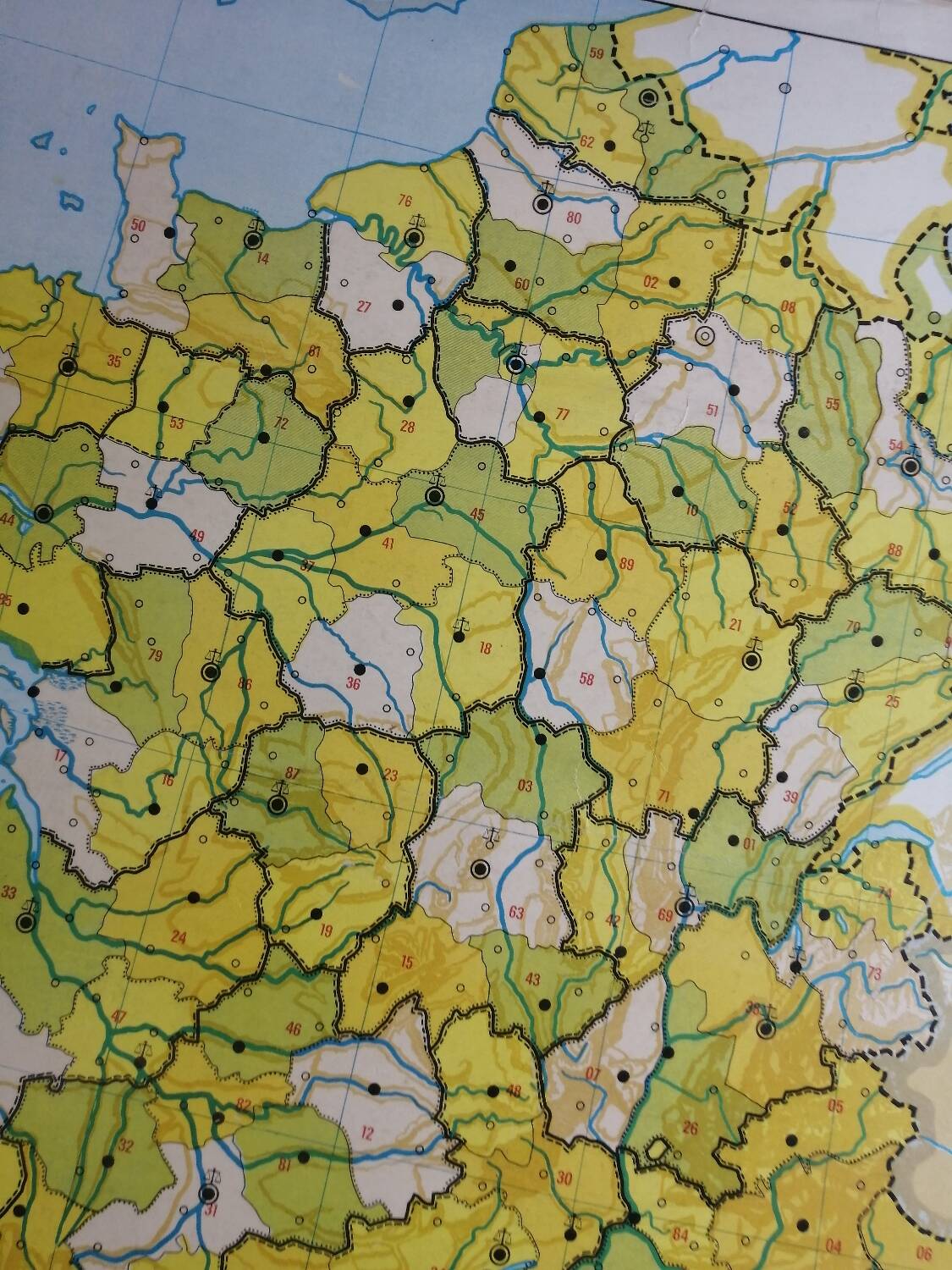 Old school map france ed. hatier armand colin