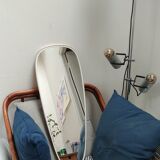 Mirror shape free 50s silver metal