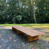 Long teak coffee table