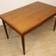 Danish Scandinavian extendable dining table in teak, 1960.