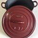 Enamelled cast iron casserole by Godin model n°9p – 40s/50s
