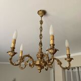 Bronze chandelier 5 branches