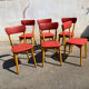 Set of 6 vintage bistro chairs