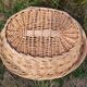 Large vintage wicker/rattan basket
