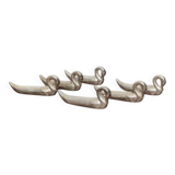 set of 6 swan knife rests