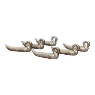 set of 6 swan knife rests