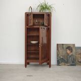 Antique wooden gramophone sideboard Art Deco France 1950