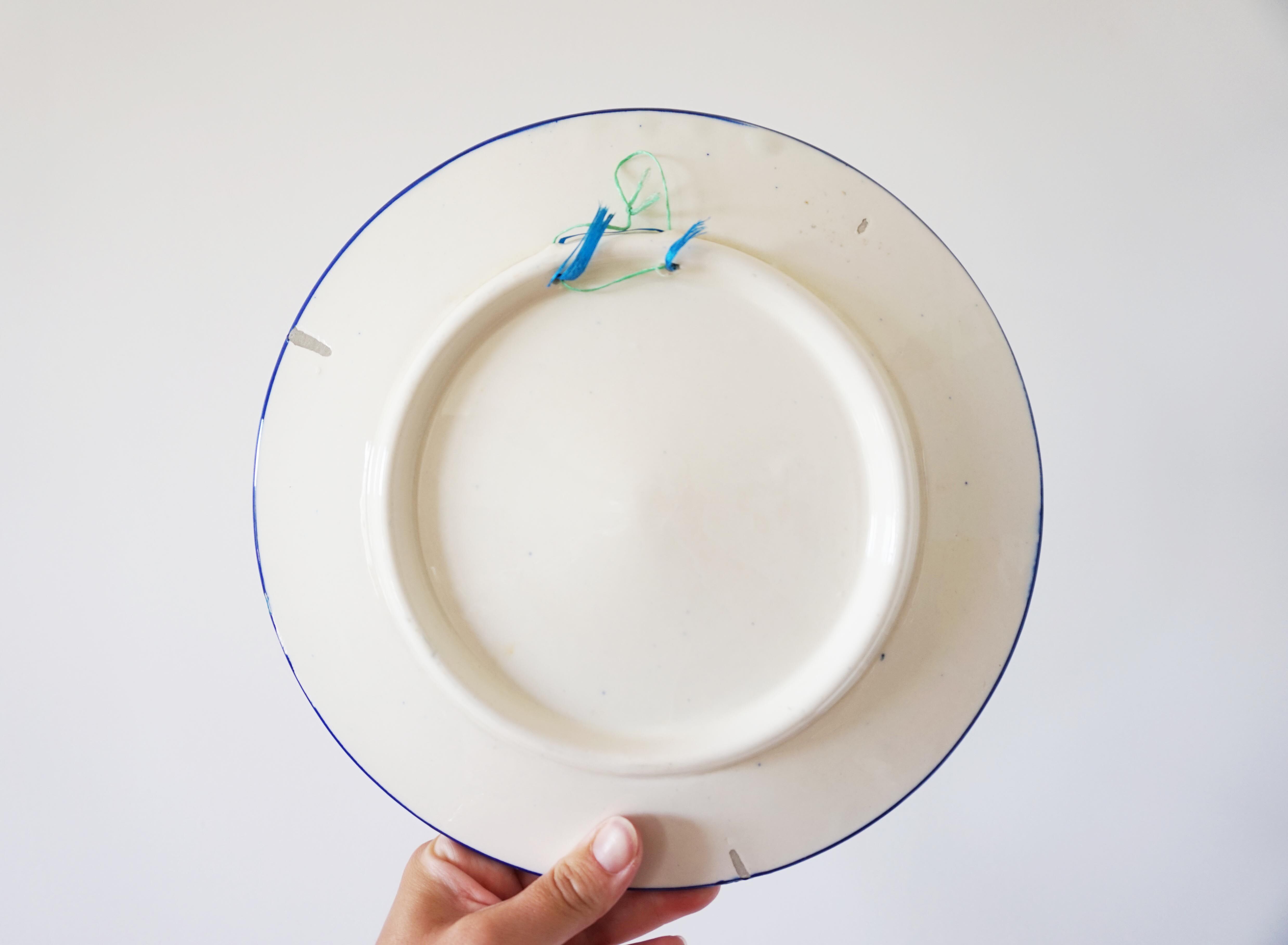 Spanish painted ceramic plate