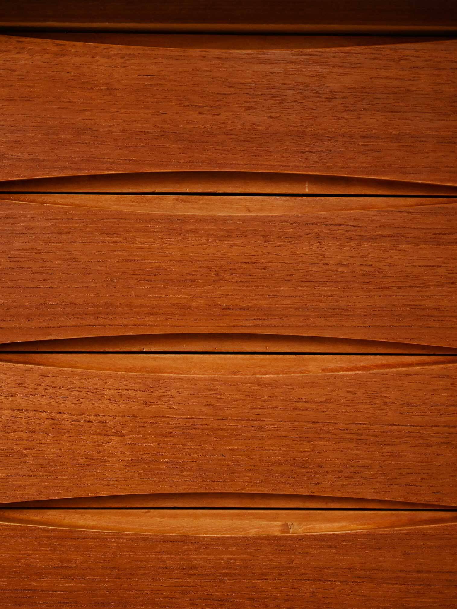 Vintage Scandinavian Teak Sideboard with Drawers