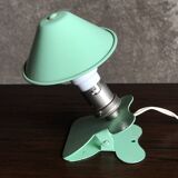 Lampe pince / liseuse champignon vert menthe vintage , 1960