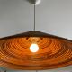 Large rattan pendant light from the 60s-70s