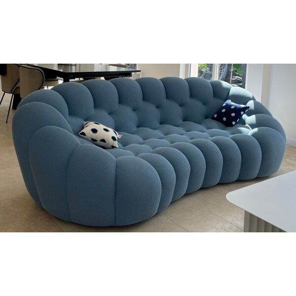 Sofa 3 seats rounded Roche Bobois Bubble 2 blue denim | Selency