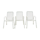 Three emu armchairs model italian vintage iron and rilsan