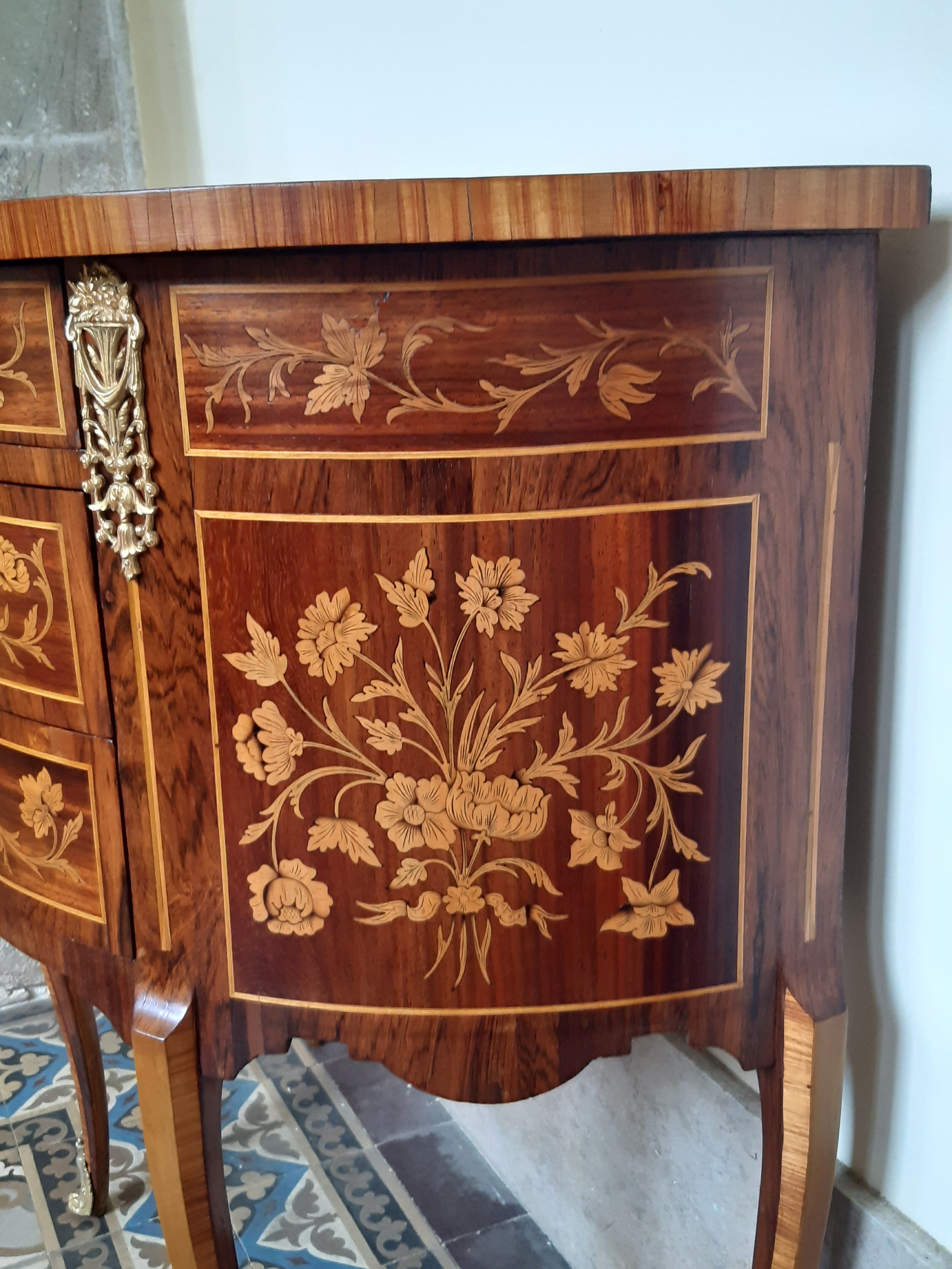 Old half-moon dresser circa 1930