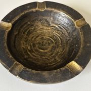 Vintage bronze ashtray design from the 60s