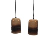 Vintage West Germany Ceramic Pendant Lamps, 1970s.