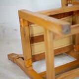 Ensemble de 4 chaises et table basse Maison Regain, France, circa 1970