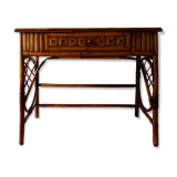 Bureau, coiffeuse en rotin