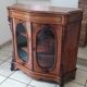 Meuble d'appui en placage de ronce de noyer style Napoléon III ou fin XIX