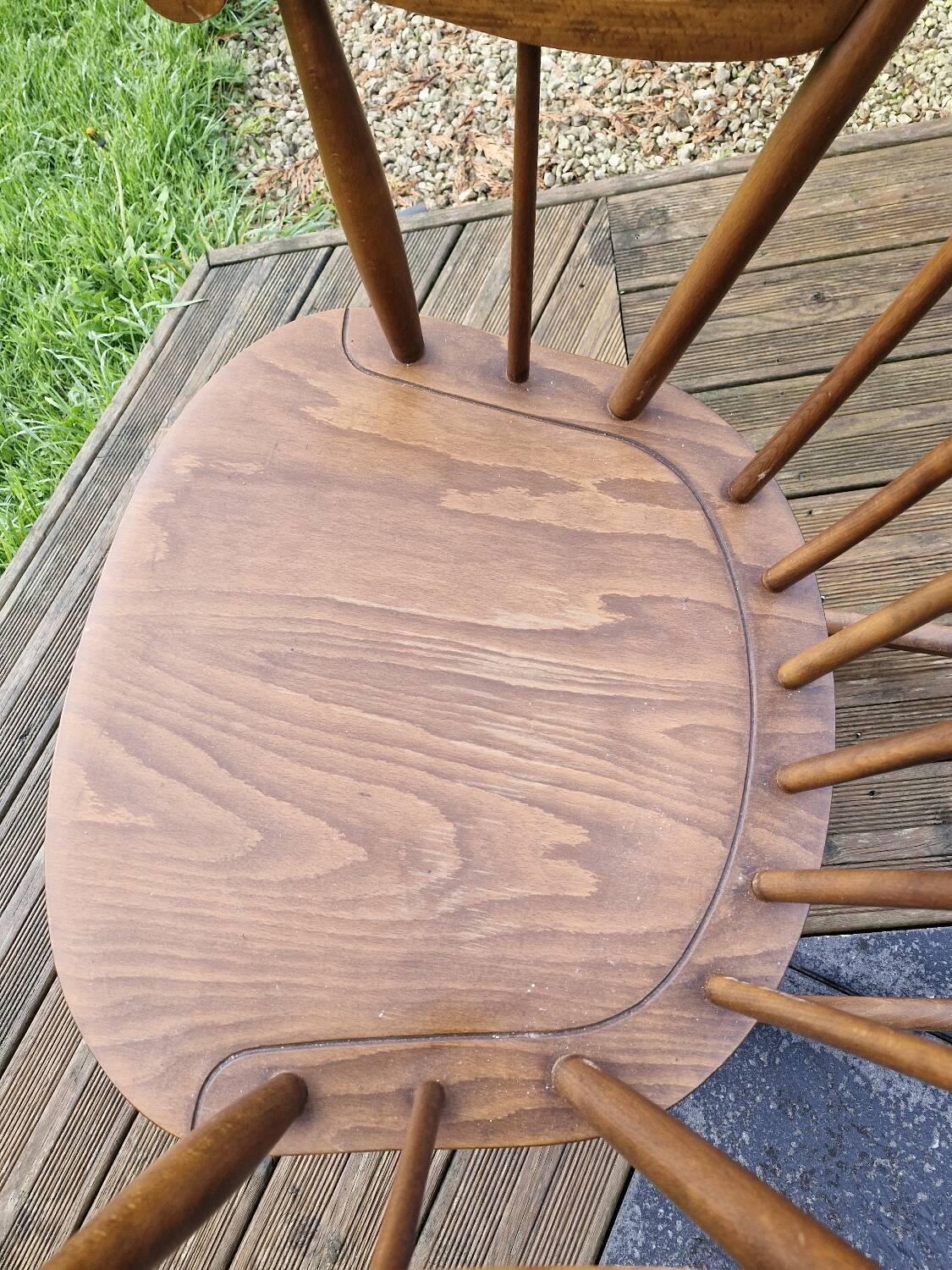 Wooden rocking chair